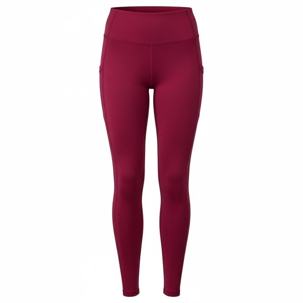 True Feat cropped leggings Deep Red Size Medium - Picture 3 of 8